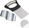1PCS Stainless Steel Onion Holder Slicer, 2PCS Finger Guard for Vegetables, Tomato, Lemon, Meat