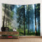 Llamazing Forest Tapestry - Magic Curtain for Living Room & Bedroom (Morning Forest, 90.5''L x 70.8''W) XL