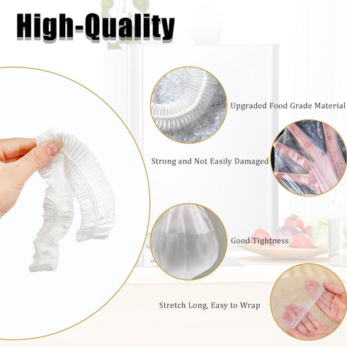 60PCS Clear Kitchen Appliance Covers, Thickened Disposable Blender Covers with Elastic for Small Appliances, Oven,