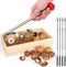 Nut Cracker Heavy Duty Walnut Cracker with Wooden Base Adjustable Nut Tongs