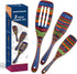 Spurtle Set, Wooden Utensils for Cooking, WOSPONFAN Kitchen Utensils Set, Pakkawood Kitchen Tools