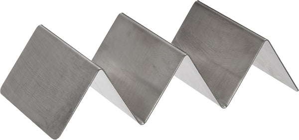 Winco 2-3 Compartments Stainless Steel Taco Holder, Medium