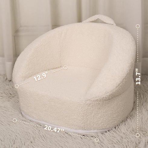 Hrebr 3-5 20.5'' Mini Toddler Chair Comfy Years Old - Compact Portable Toddler Chair with Carry Handle, Washable Cover