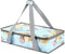 QEES Casserole Carrier, Insulated Food Carrier for Hot or Cold Food, Pie Carrier with Lid and Carrying Case for Travel