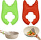 2pcs Silicone Pot Holders, Adjustable Kitchen Spoon Rest for Placing Spoons and Spatulas After Cooking