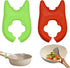 2pcs Silicone Pot Holders, Adjustable Kitchen Spoon Rest for Placing Spoons and Spatulas After Cooking
