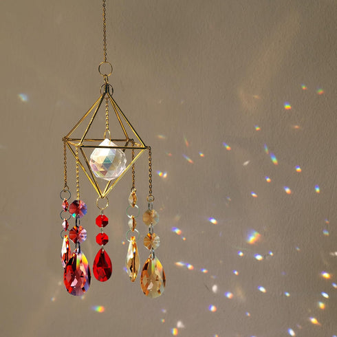 K9 2 60 Pack 14mm PATIKIL Crystal Octagon Beads Holes Pendants, Chandelier Prisms Parts Ornaments Hanging Beads for DIY