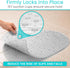 Vive Oval Bathtub Mat - Nonslip Shower Floor Pad - Non-Slip and Non-Skid for Bath Tub with Strong Rubber Suction Cup