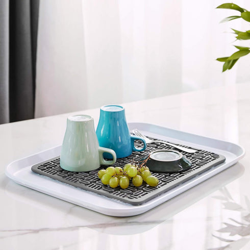 Silicone Sink Protectors for Kitchen Sink, Dish Drying Mat, Flexible and Heat Resistant Protector for Stainless Steel