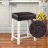 4 Pack Counter YISUN Stool Covers Rectangle - Stretch Oilproof Waterproof PU High Chair Cover Vanity Stool Cover Pub