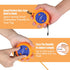 Portable Travel Clothesline Cord - Caudblor Adjustable 33ft Laundry Drying Rope with 12Pcs Stoppers