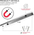Modern Innovations 12 Inch Stainless Steel Magnetic Knife Bar with Multipurpose Use as Knife Holder, Knife Rack, Knife Strip, Kitchen Utensil Holder, Tool Holder, Art Supply Organizer, Home Organizer by Modern Innovations