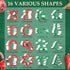 Christmas Cookie Cutters Set - 16 Pieces Stainless Steel Baking Cutters with Comfort Grip for Holiday Shapes