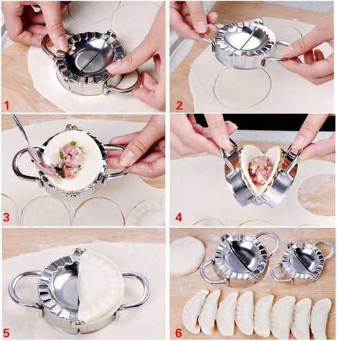 New Stainless Steel Ravioli Mould, Dumpling Maker Mold Wrapper for Kitchen Gadgets (S 3inch)