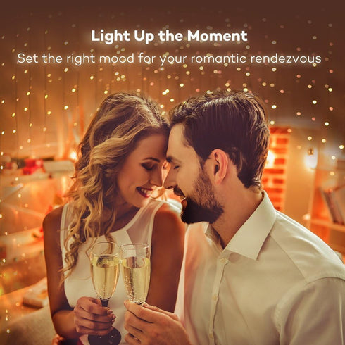 Decute 100 LED 50 Photo Clips String Lights, 33FT Starry Fairy Lights for Hanging Pictures, USB Powered with Switch,