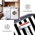 IOHOUZE Black White Striped Rug - 24" x 36" Washable Front Door Mats for Outdoor Indoor, Farmhouse/Entryway Decor