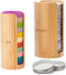 Mason Jar Lid Organizer (2pcs), Bamboo Storage for Mason/Canning Lids, Stackable and Steady Design