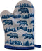 Papa Bear Funny Father's Day Cooking Graphic Novelty Kitchen Accessories, Cool Animal Oven Mitt