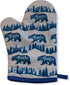 Papa Bear Funny Father's Day Cooking Graphic Novelty Kitchen Accessories, Cool Animal Oven Mitt