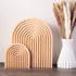 Pinkunn 2 Pcs Decorative Wooden Charcuterie Boards, Thicken Rainbow Shaped Wood Cutting Board, Kitchen Decor