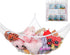 Jumbo Toy Hammock, Stuffed Animals and Toy Storage Hammock Net 70" Wall Sling Corner Extra Large Kids Mesh Toy Net