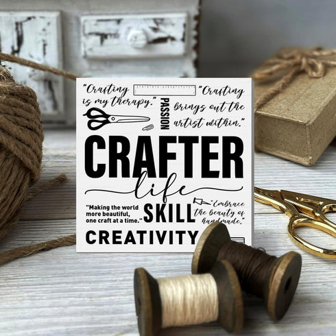 Crafting Gifts for Women, Sewing Gifts for Mom, Rustic Home Sewing Room Craft Room Quilting Table Decor Wooden Box