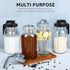 Cold Brew Mason Coffee Maker, 64oz Iced Coffee Pitcher with Stainless Steel Mixing Spoon & Super Dense Filter
