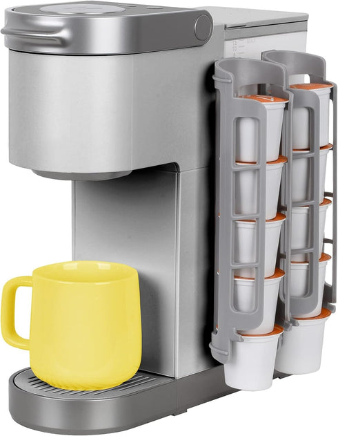 STORAGENIE Coffee Pod Holder, Side Mount K Cup Dispenser for Keurig Coffee Makers, Perfect for Small Counters