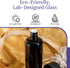 Infinity Jars Black Ultraviolet Glass Slow Pour Bottle 100 ML Airtight Refillable Container for Massage Oil, Shampoo
