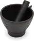 Fox Run Mortar and Pestle, Cast Iron, Black