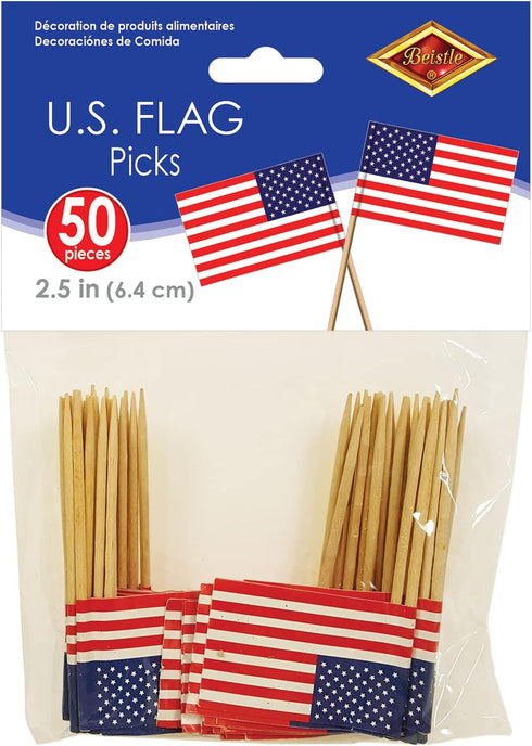 Beistle Packaged U.S. Flag Picks