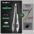 Walfos Stainless Steel Kitchen Tongs - 7, 9, and 12 Inch, Set of 3 Heavy Duty Locking Tongs for BBQ