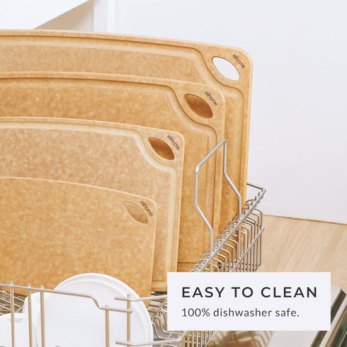 Classic SMALL Kitchen Cutting Board, Cheese Charcuterie Board, Eco-Friendly, Dishwasher Safe, 10" x 7"