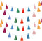 WILLBOND 4 Pcs Rainbow Tassel Garland, Boho Classroom Decor for Kids Room Birthday Party Baby Shower