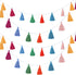 WILLBOND 4 Pcs Rainbow Tassel Garland, Boho Classroom Decor for Kids Room Birthday Party Baby Shower