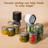 Fully Automatic Mason Jar Vacuum Sealer Kit, Electric Jar Vacuum Sealer for Canned Foods, Must-Have for Pantry Canning