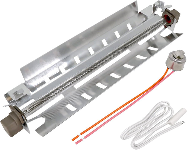 All-in-one Repair Maintenance Kit - Includes WR51X10055 Defrost Heater, WR55X10025 Temperature Sensor for GE