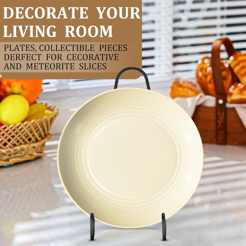 Blulu 6 Pcs Iron Bowl Stands for Display, Large Medium Size Metal Display Stand for Bowls, Platters, and Dishes