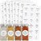 Talented Kitchen 144 Spice Labels Stickers - Preprinted White Spice Jar Labels for Organization, Water Resistant