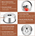 P&P CHEF Angel Food Cake Pan, Stainless Steel 10 Inch Round Cake Pan with Tube