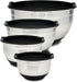 Bellemain Stainless Steel Non-Slip Mixing Bowls with Lids, 4-Piece Set