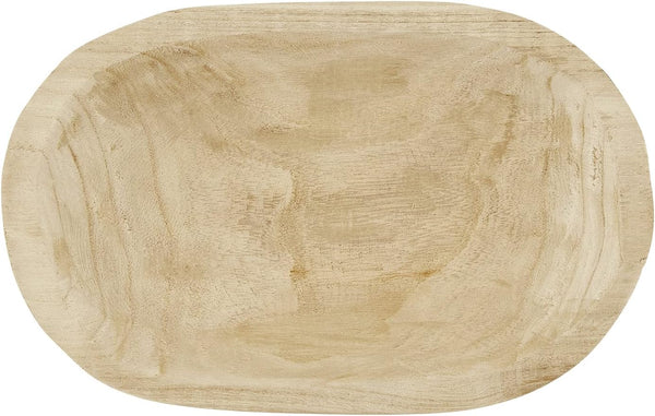 Santa Barbara Design Studio TableSugar Paulownia Wood Dough Bowl, 12 x 7.5-Inch,