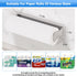Counter Paper Towel Holder Under Cabinet, Stainless Steel, Silver, Adhesive & Wall Mount, Under Paper Towel Rack