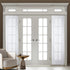 Buryeah 2 Pcs 36 x 78 Inches White Sheer Sidelight Curtain, French Door Sheer Curtains for Entry Door Foyer