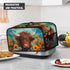 Highland Cow Slow Cooker Bags, Cattle Wildlife Dust Cover for Slow Cooker, Air Fryer Cover with Mesh Pockets