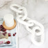 5-Link HMASYO White Wood Chain Link Decor, Wooden Decorative Chain Home Decor Accents, Coffee Table Decor, Shelf Decor