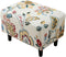 CRFATOP Ottoman Chair Cover Large Ottoman Chair Slipcovers Solid Rectangle Storage Stool