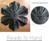 Metal Flower Wall Art Decor, 8.3" Rustic Modern Floral Sculpture for Indoor Kitchen Bedroom Living Room Outdoor