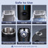 Portable Electric Kettle for Travel, 110-240V Auto, with LCD Display, 4 Temperature Settings, 350ML Stainless Steel