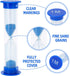 I-MART Plastic Sand Timer Sandglass - 30 sec to 10 mins (Pack of 6)